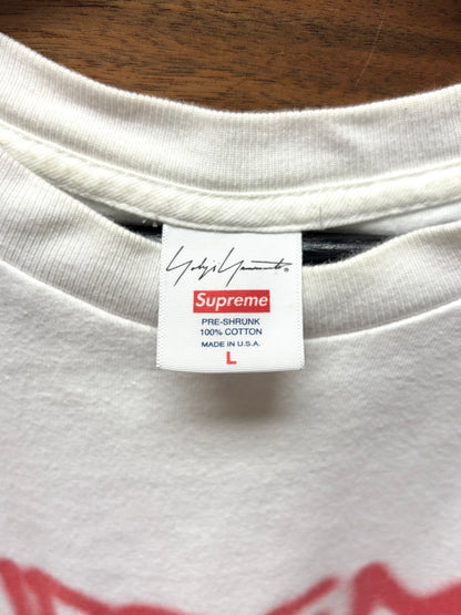 AW2020 Yohji Yamamoto x Supreme White Logo T-Shirt
