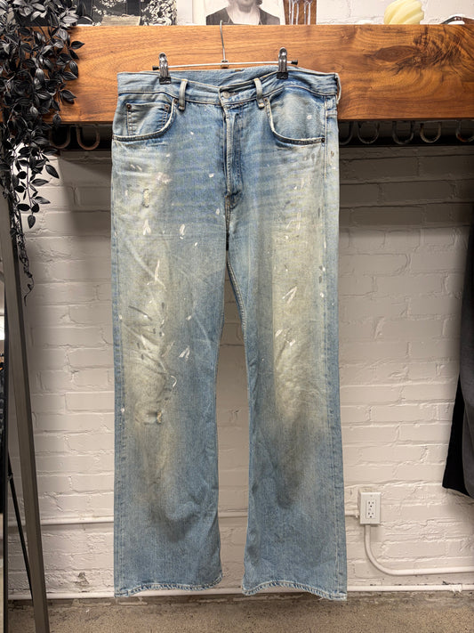 Acne Studios ‘Super Baggy’ Paint Splatter Wide Leg Denim
