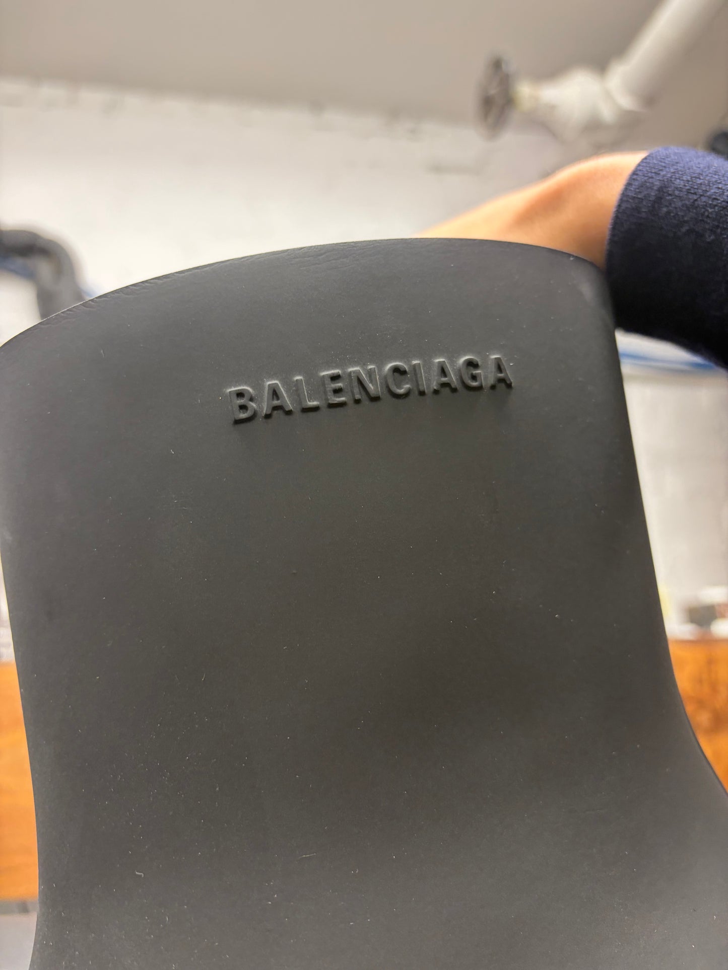 Balenciaga ‘Steroid’ Black Oversized Laceless Combat Boots