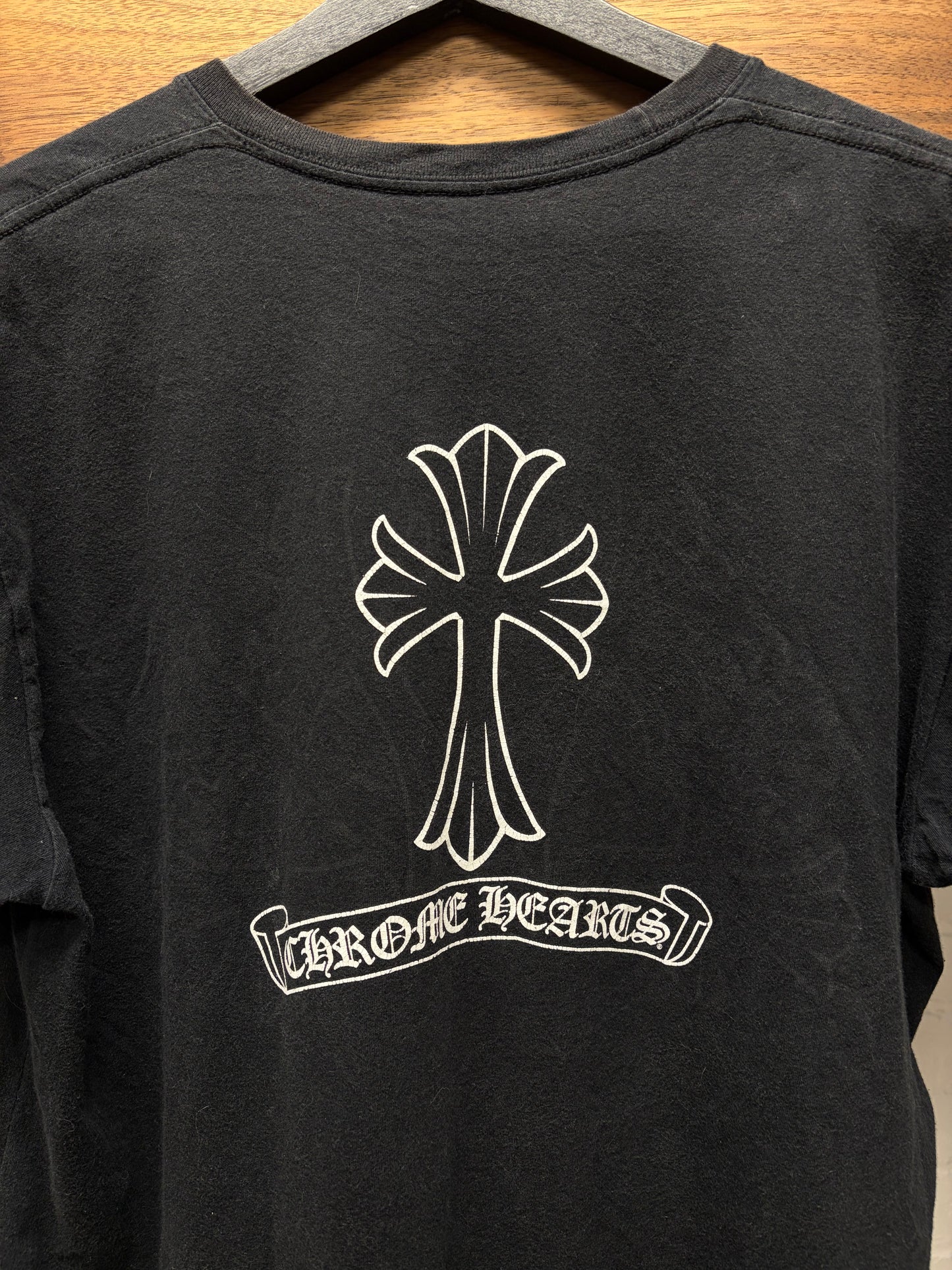 Chrome Hearts ‘Cemetery Cross’ Black Graphic T-Shirt