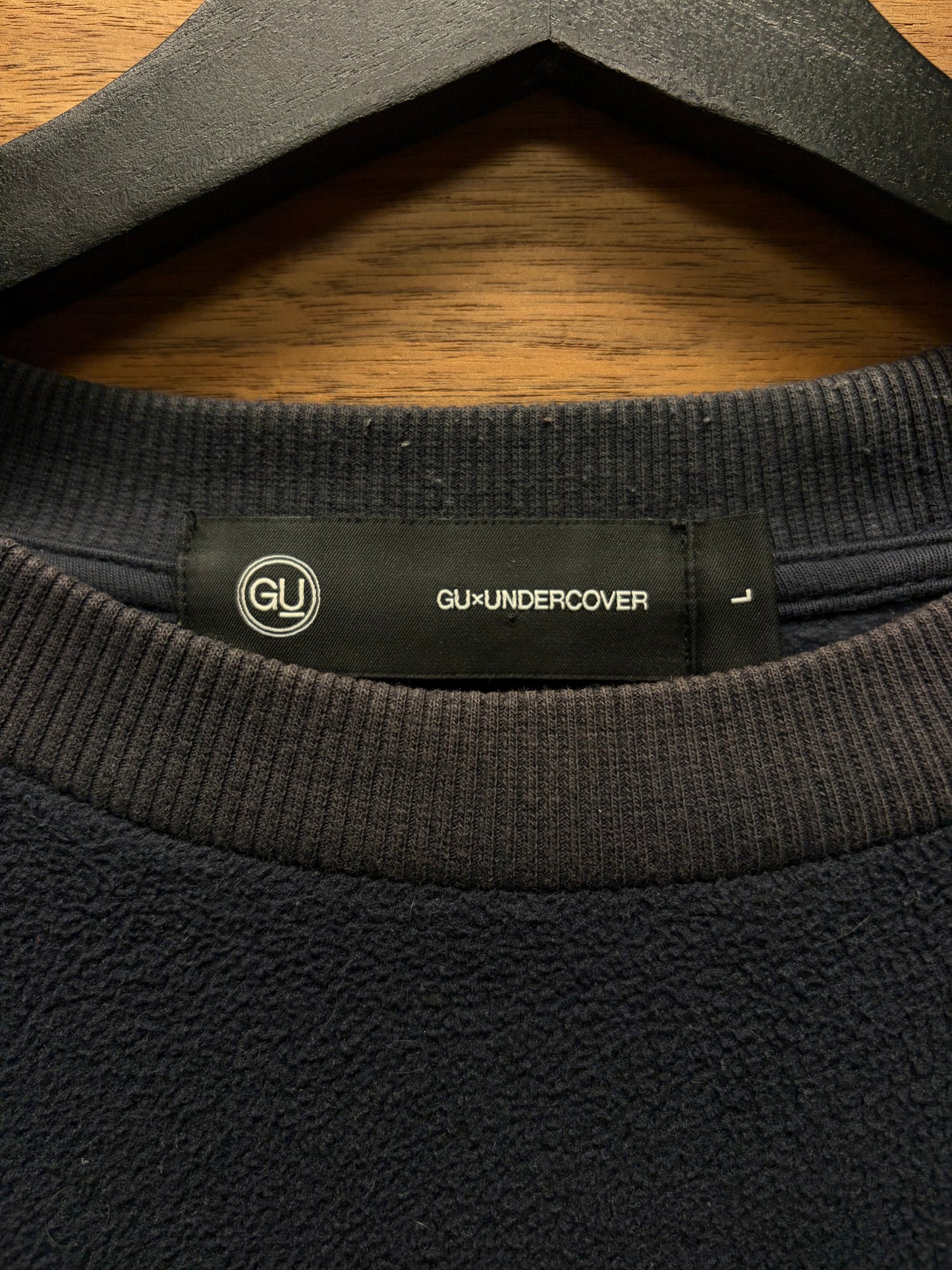 Undercover x GU Fleece Panelled Black Sweatshirt
