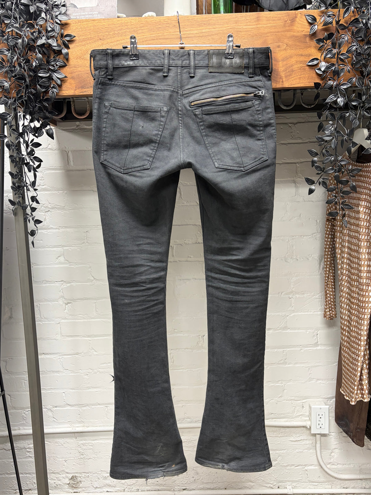 L.G.B. ‘Wolf Cut’ Flared Leg Grey Skinny Denim