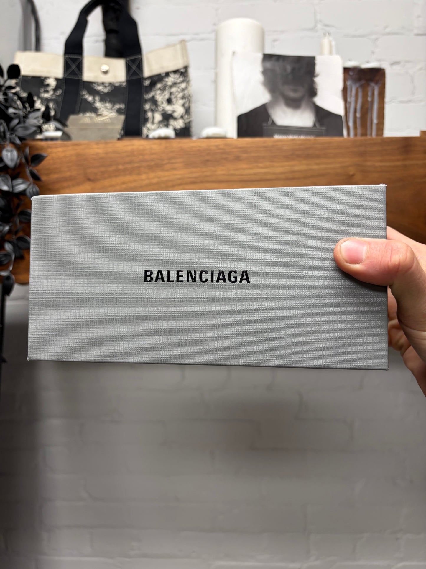 Balenciaga ‘BB0041S’ Mono Square Black Ski Sunglasses
