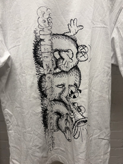 Comme Des Garçons x Kaws White Short Sleeve Graphic T-Shirt