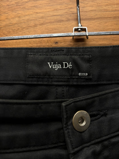 Vuja Dé Waxed Black Bondage Cargo Pants