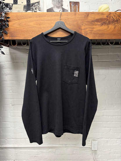 Chrome Hearts GRP Black Embroidered Logo Long Sleeve Shirt