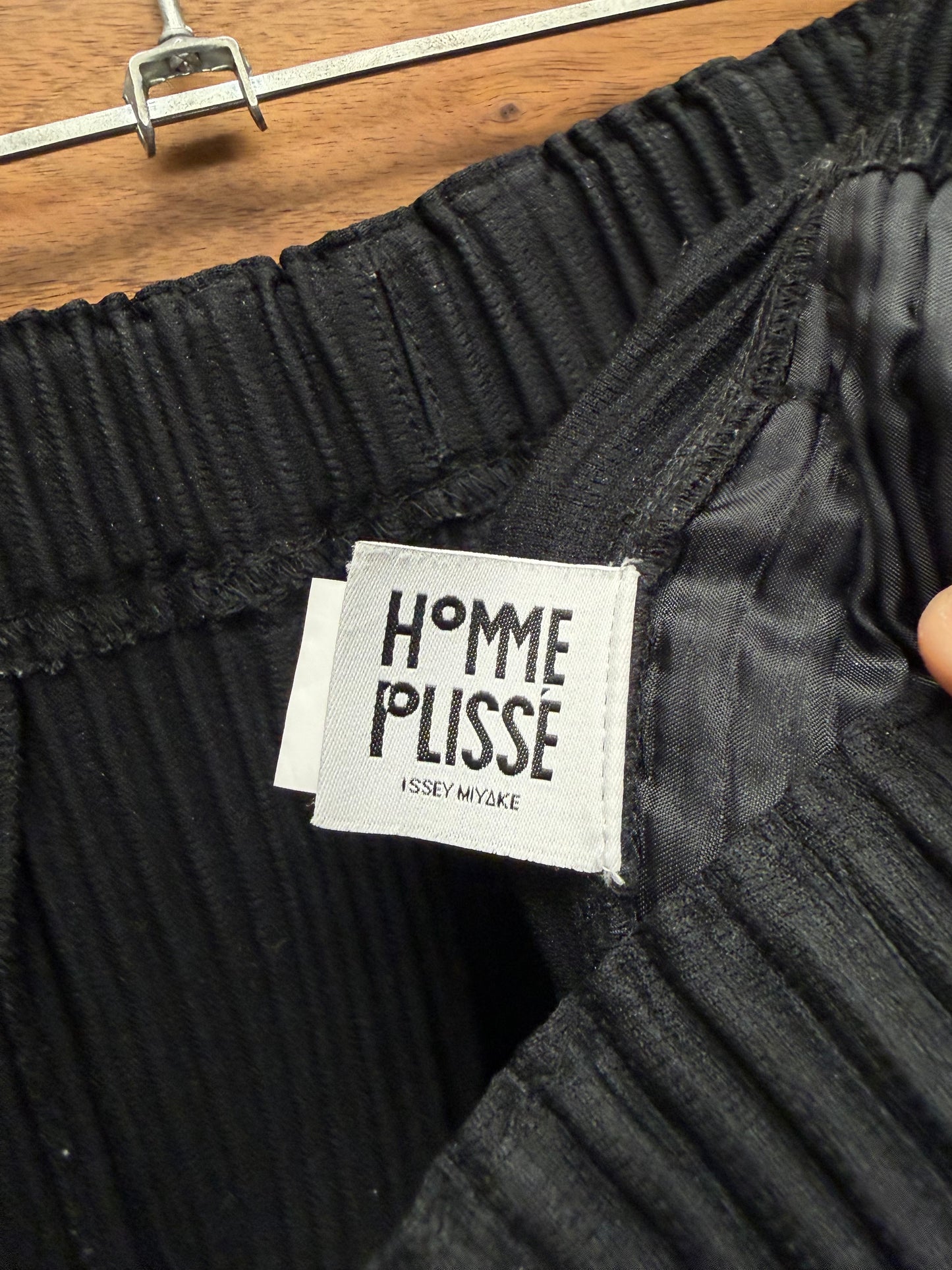 Issey Miyake ‘Homme Plisse’ Pleated Black Trousers