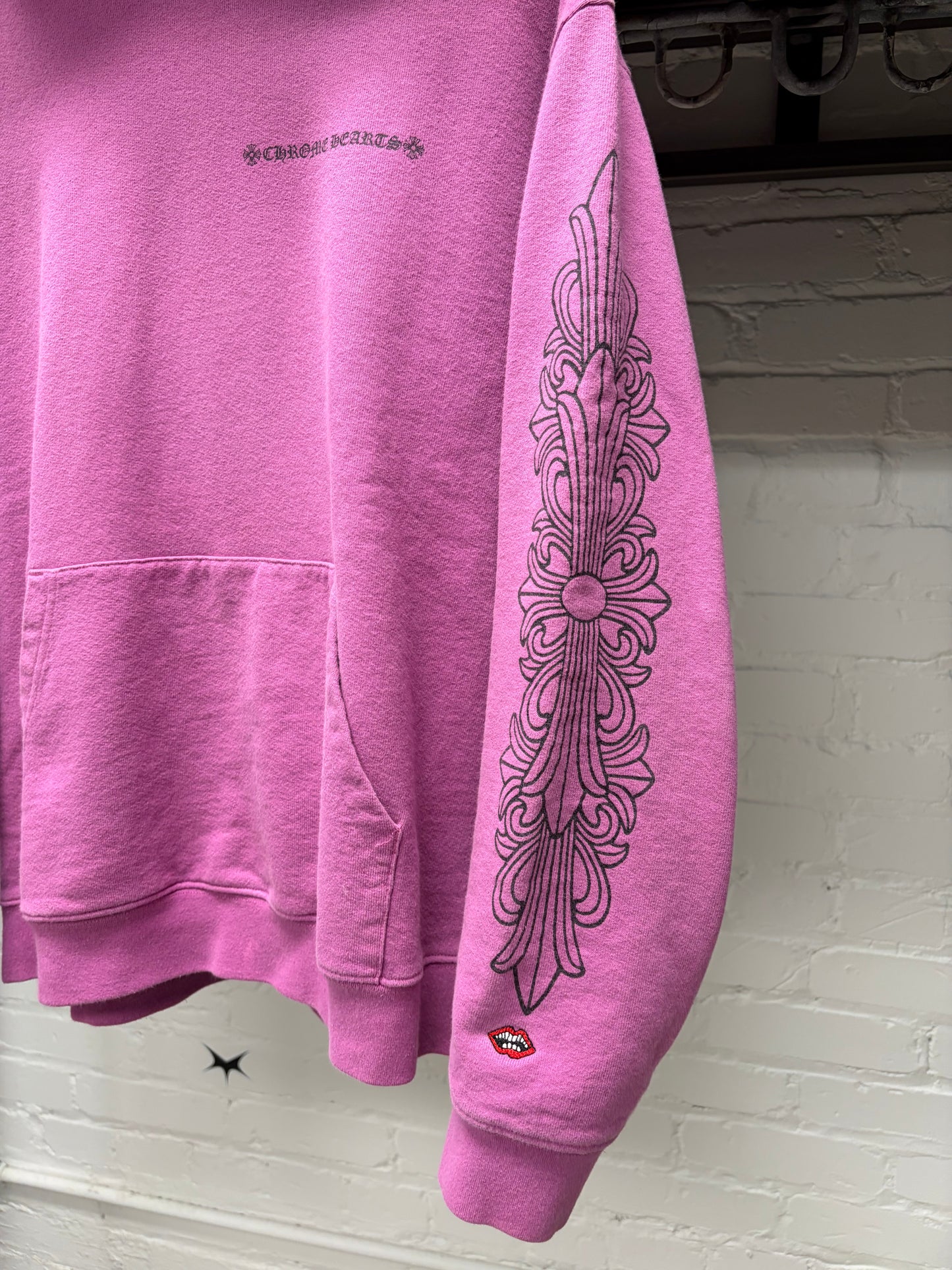 Chrome Hearts x Matty Boy ‘Spider Web’ Purple Floral Cross Logo Hoodie