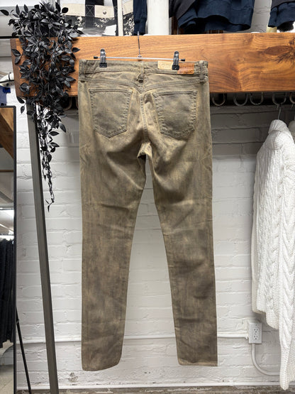 RRL by Ralph Lauren ‘Mud Washed’ Brown Skinny Jeans