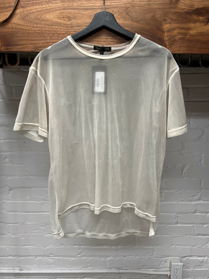 00s Helmut Lang Sheer Transparent Mesh T-Shirt