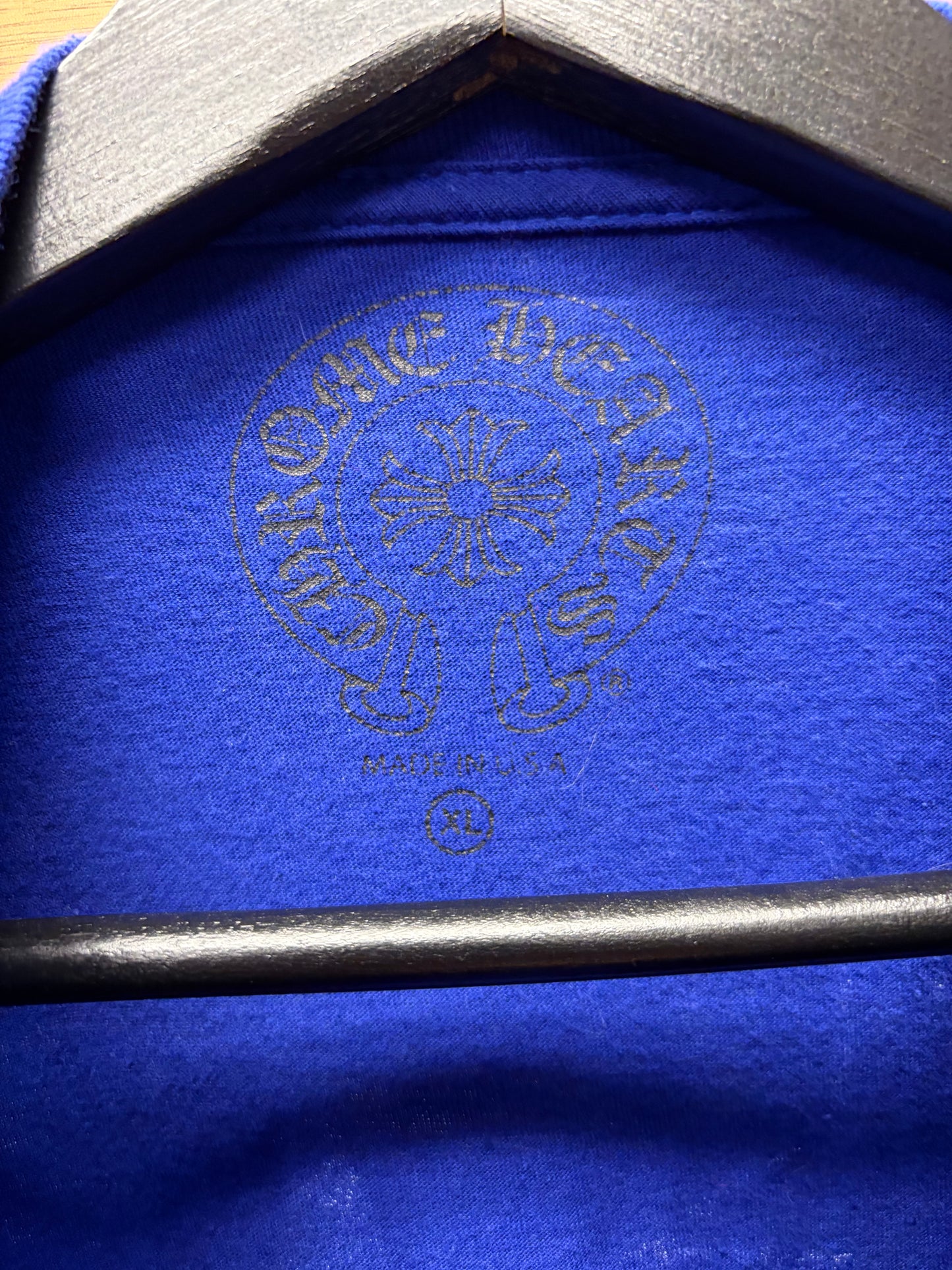 Chrome Hearts ‘Star Logo’ Blue CH Long Sleeve Shirt