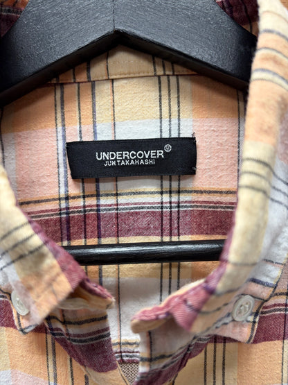 Undercover Hybrid Knit/Plaid Button Down Shirt