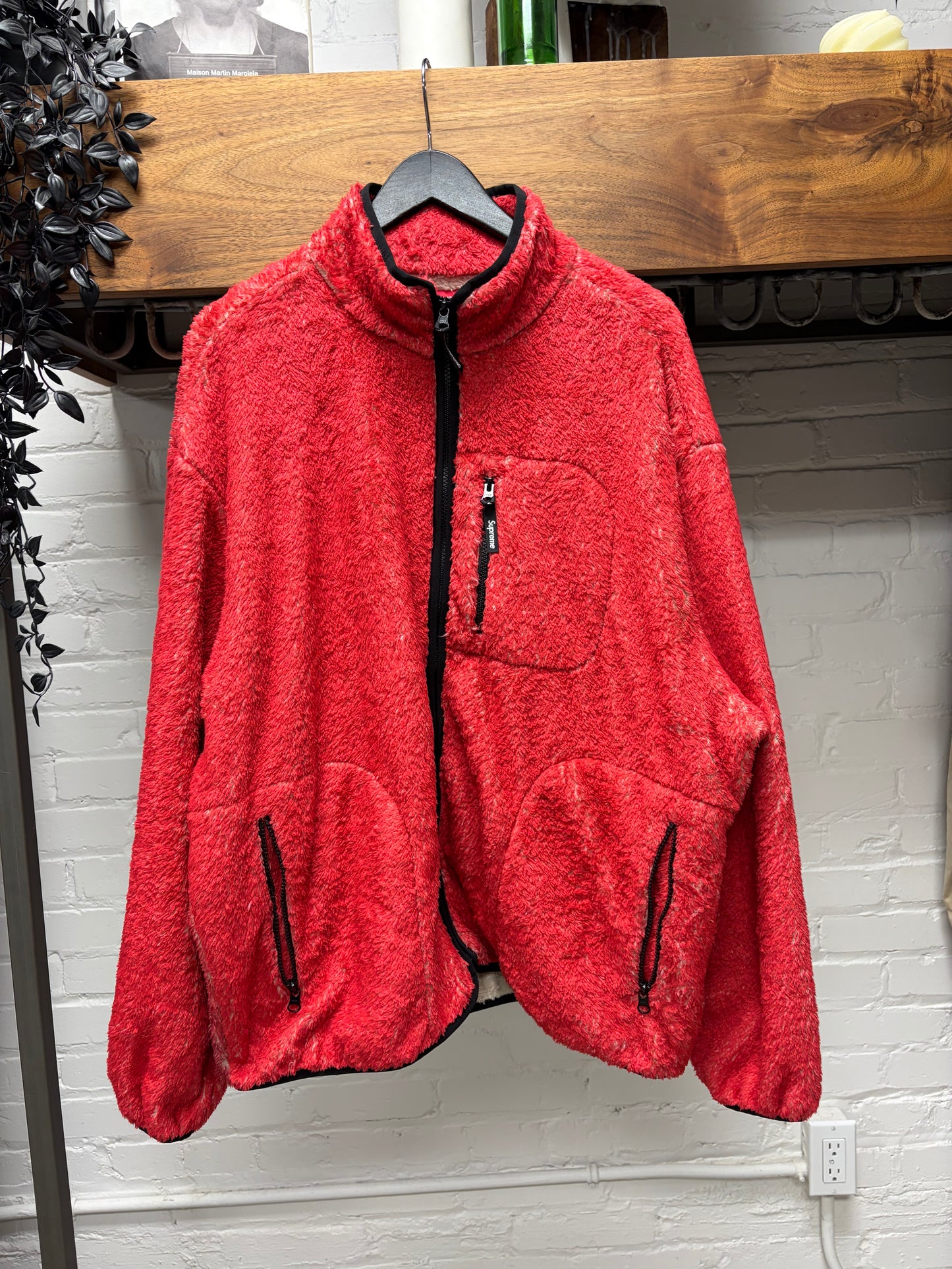 AW2024 Supreme x Kate Moss Red/Black Graphic Fleece