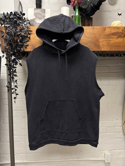 SS2019 Raf Simons ‘Toyah Wilcox’ Sleeveless Cutoff Graphic Hoodie
