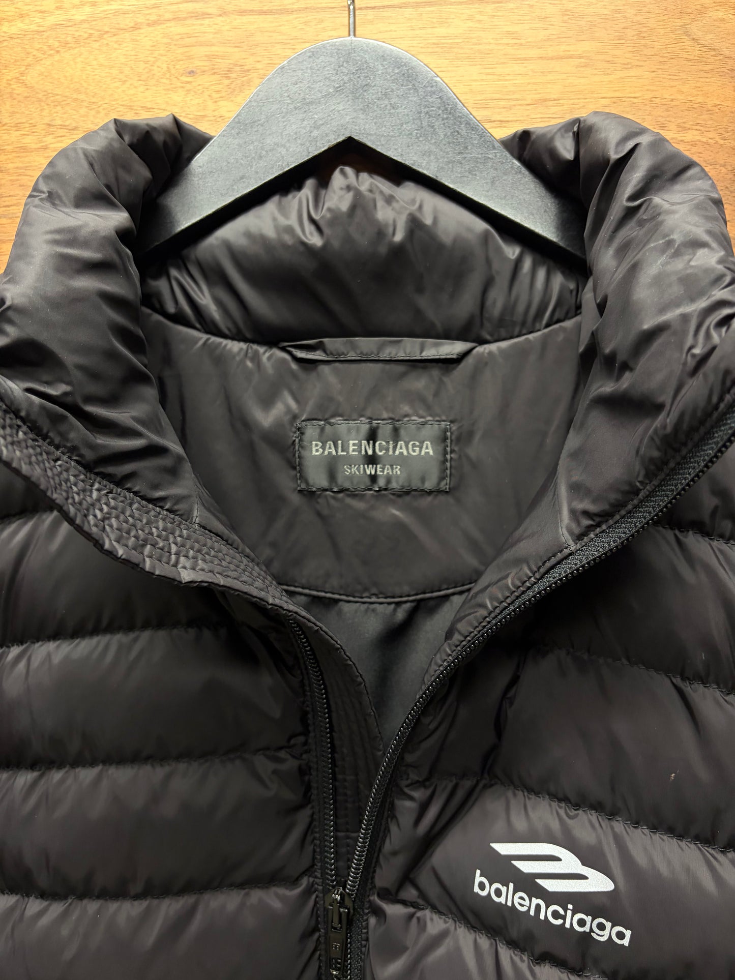 AW2023 Balenciaga Skiwear ‘Hourglass’ Black Puffer Jacket