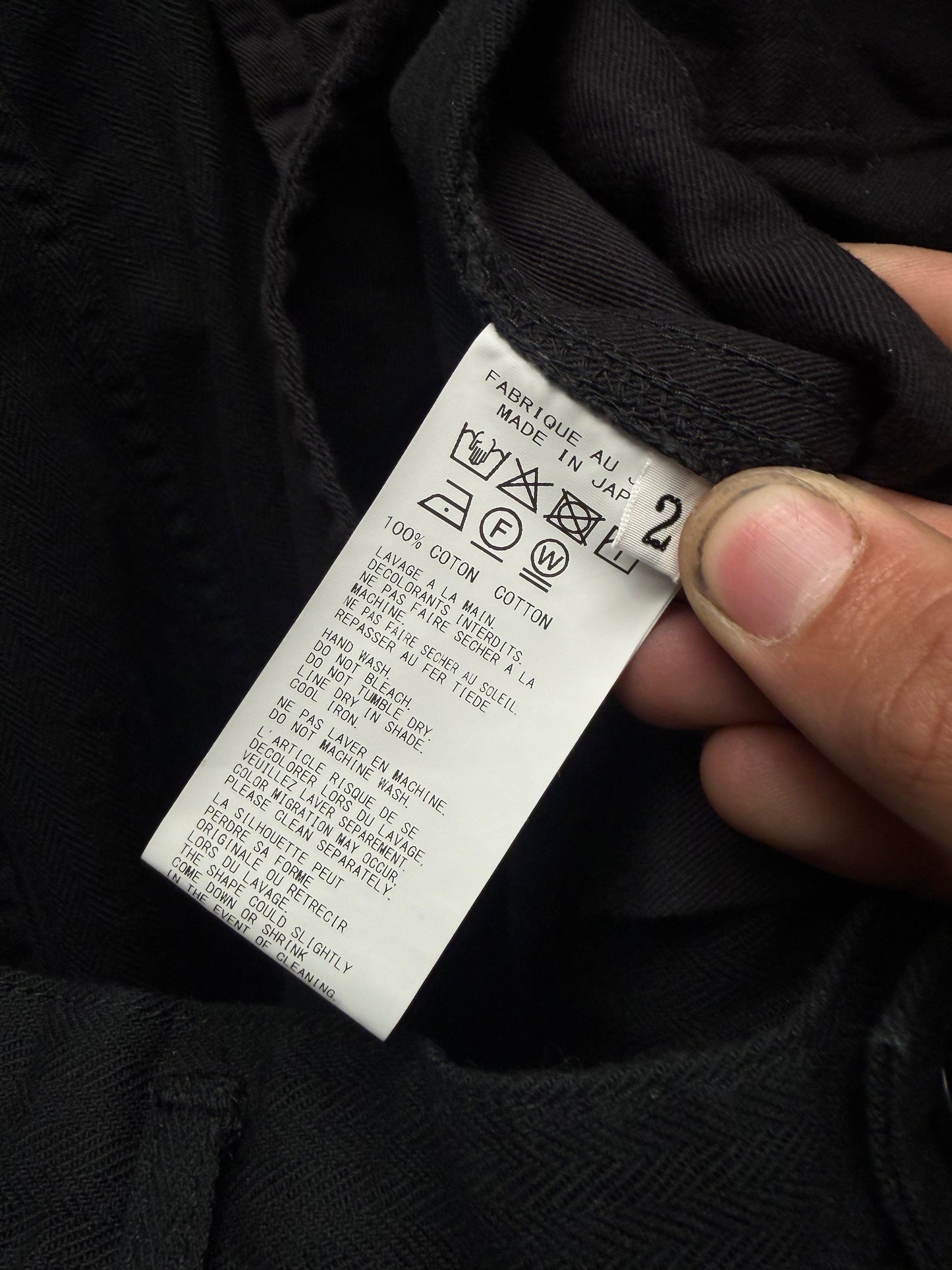 Yohji Yamamoto ‘Black Scandal’ Balloon Cut Cotton Canvas Sarousel Trousers