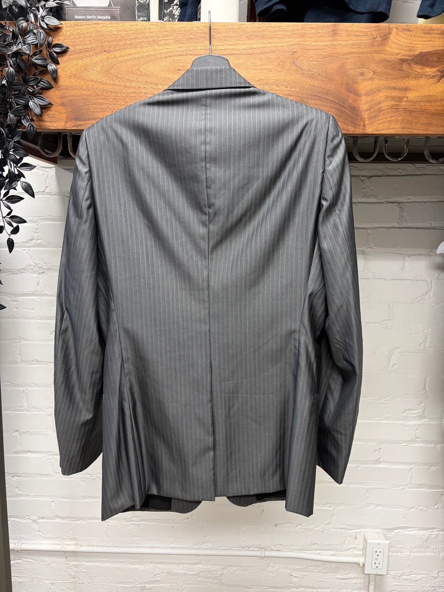 SS2007 Dior Homme ‘We Look Good Together’ Pinstripe Grey/Black Blazer