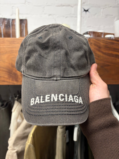 Balenciaga Embroidered Brim Logo Baseball Cap
