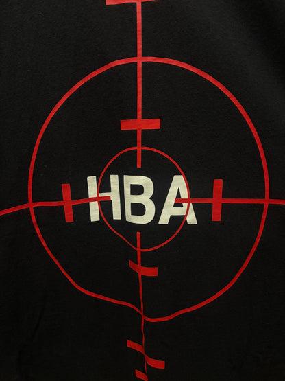Hood by Air ‘Crosshairs Logo’ Black/Red Long Sleeve Shirt