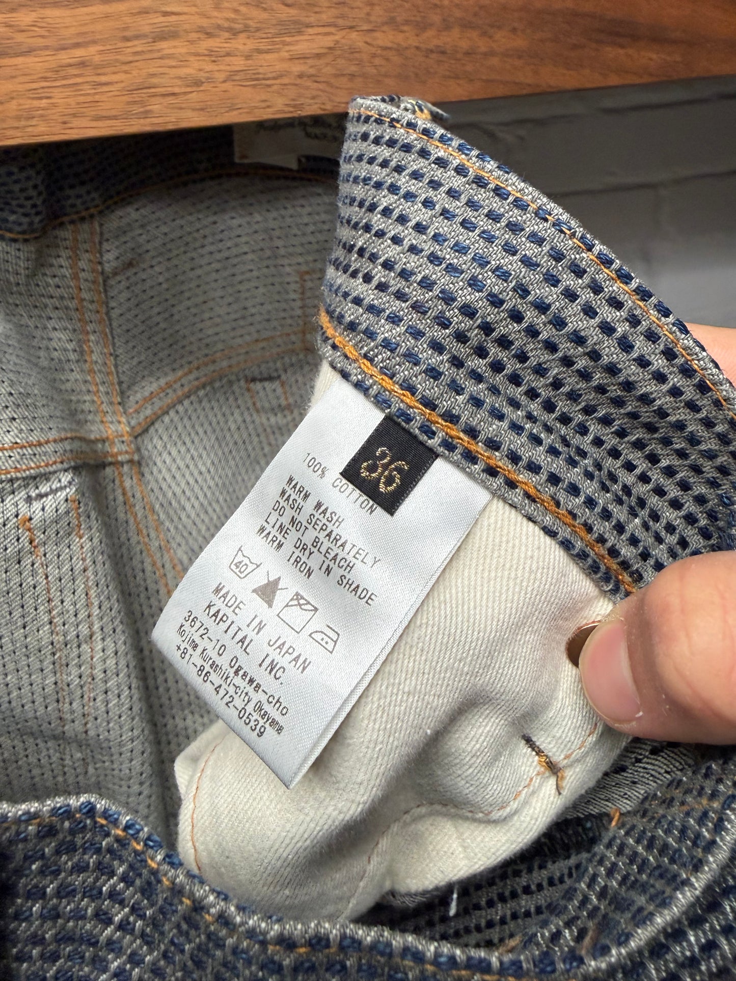 Kapital ‘Century Denim’ Grey Washed Jeans
