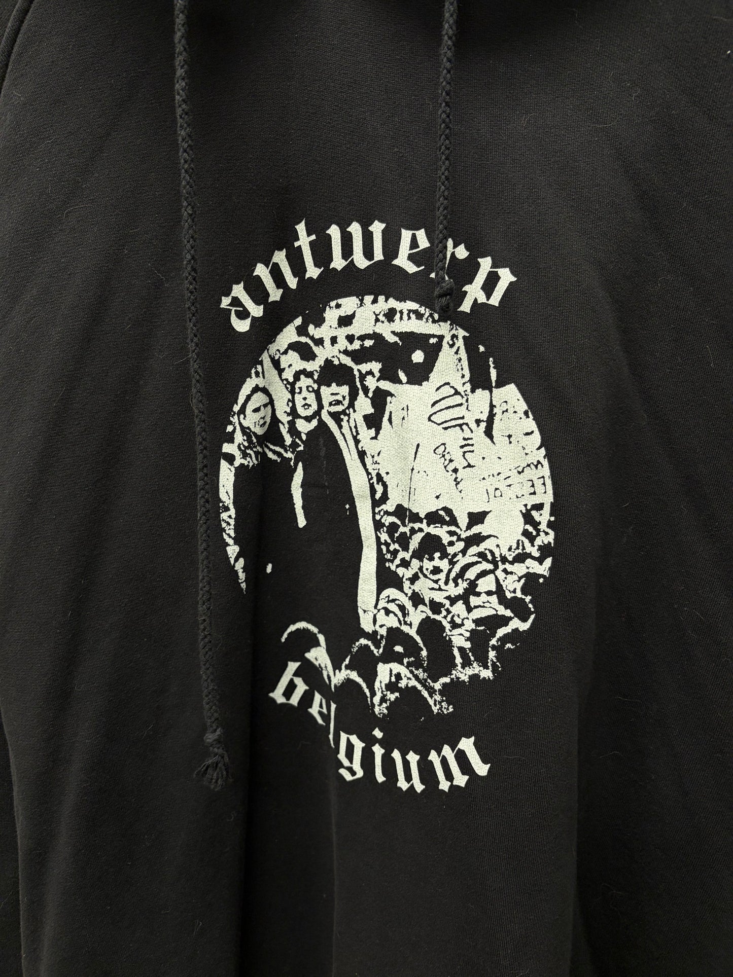 Raf Simons Archive Redux ‘Antwerp’ Black Oversized Hoodie
