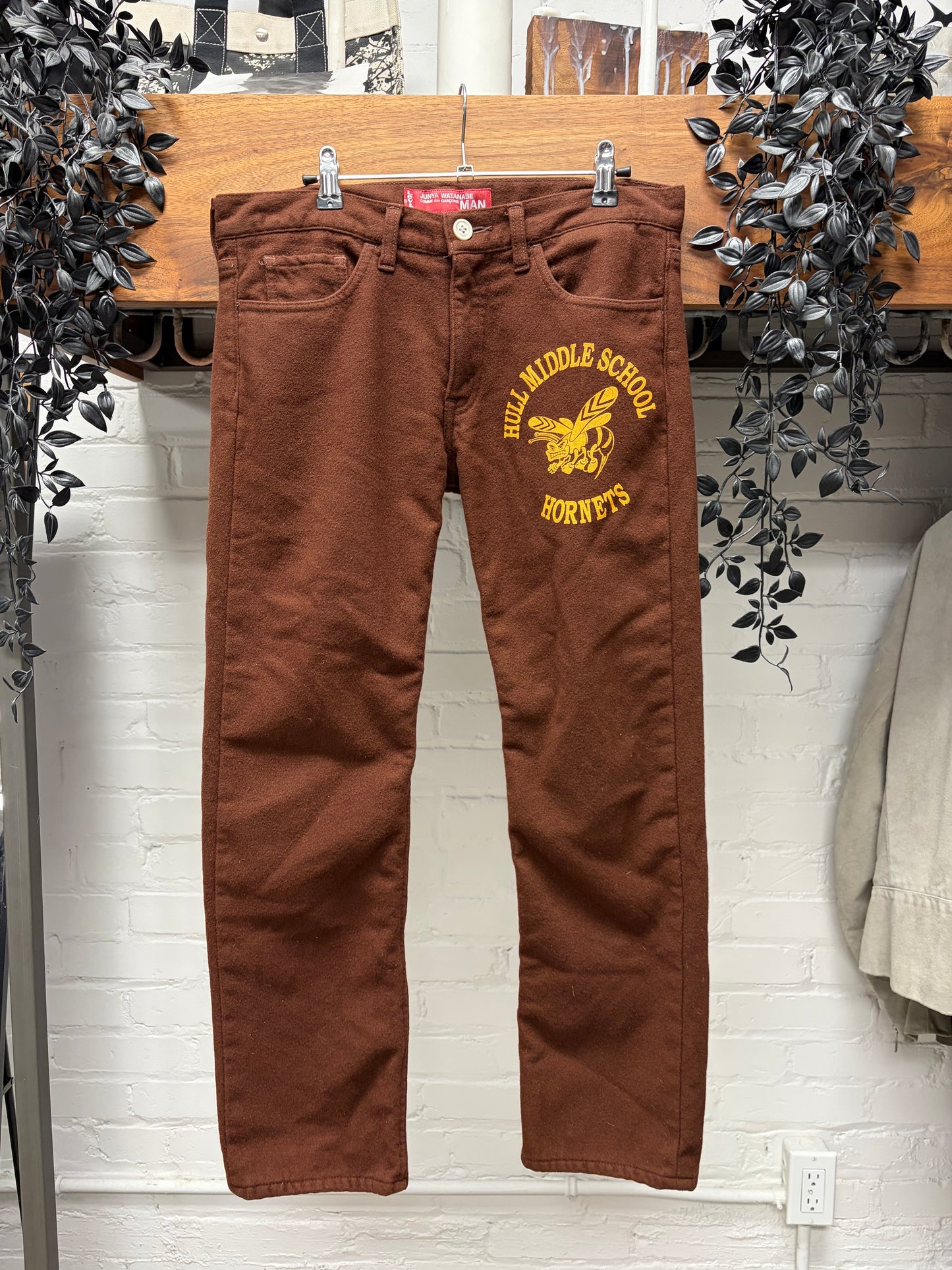 AW2002 Junya Watanabe x Levi’s ‘Varsity School Crest’ Wool Straight Cut Pants