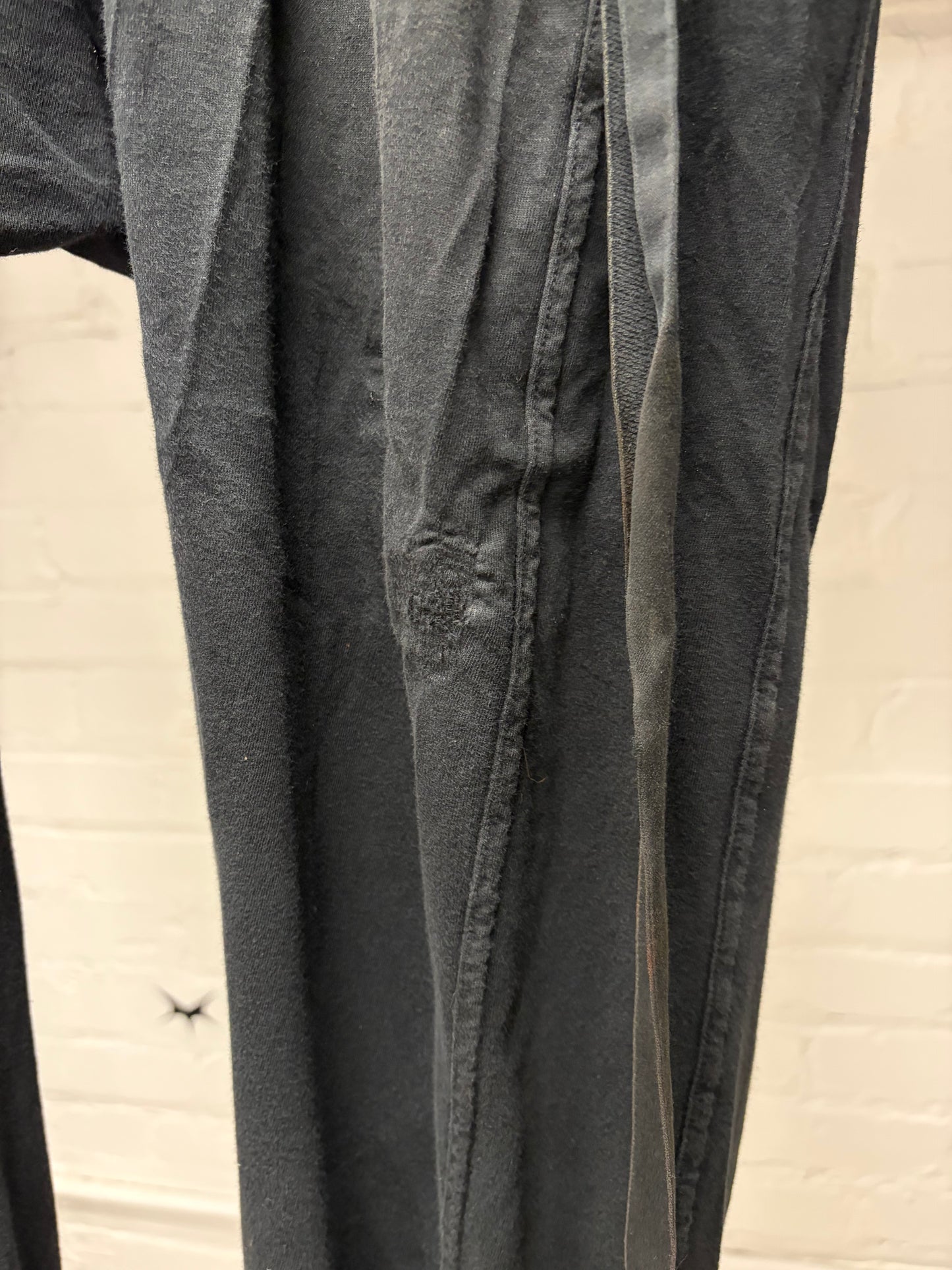 Rick Owens DRKSHDW Drop Crotch Black Drawstring Pants