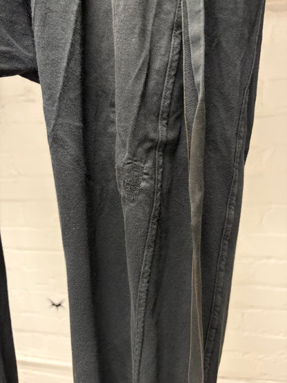 Rick Owens DRKSHDW Drop Crotch Black Drawstring Pants