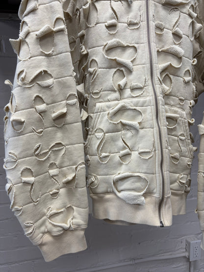 AW2022 Supreme x Griffin ‘Slash Distressed’ Zip-Up Hoodie