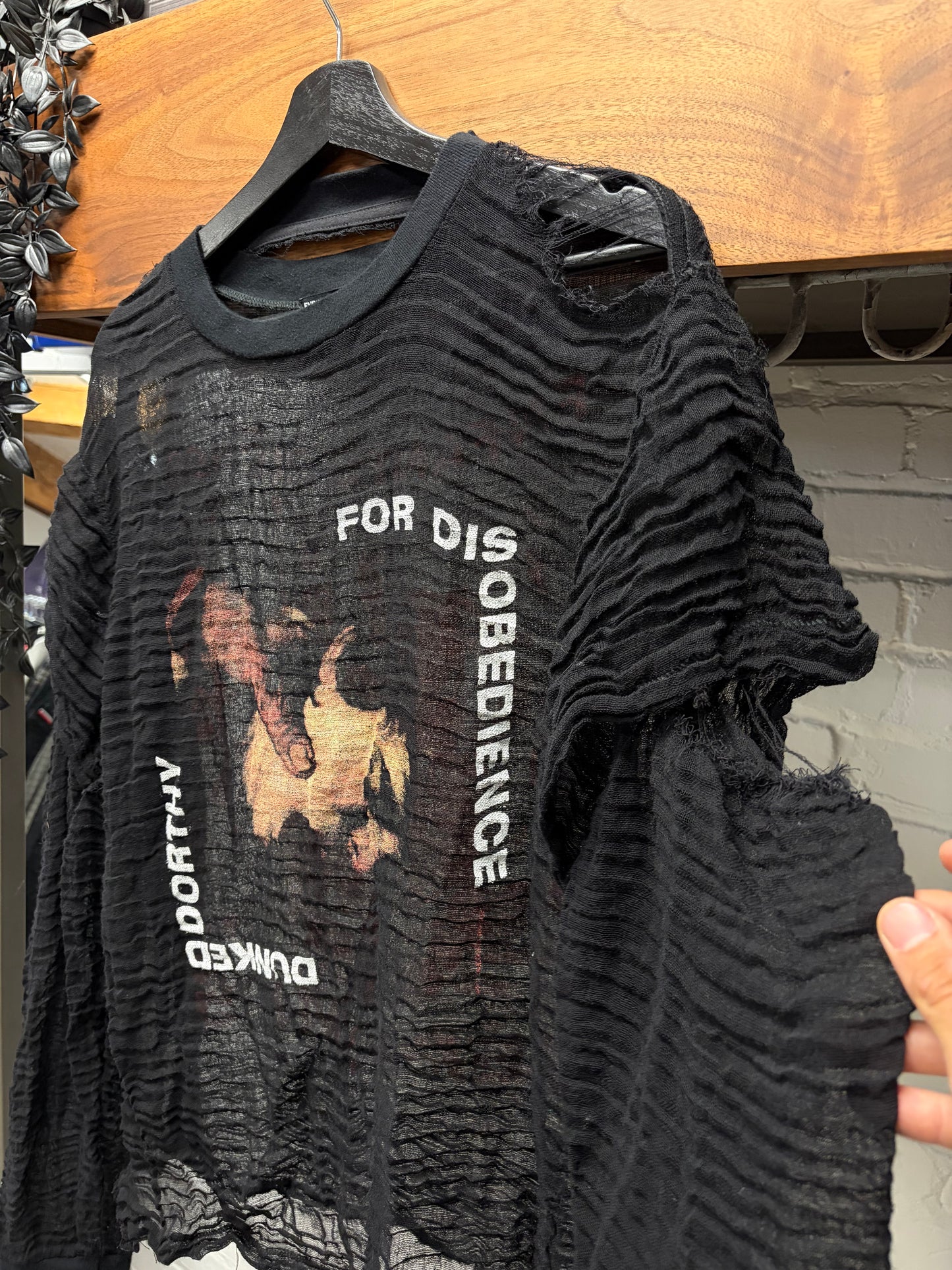 Enfants Riches Deprimes ‘Dunked Dorothy’ Type O-Negative Thrashed Long Sleeve Shirt