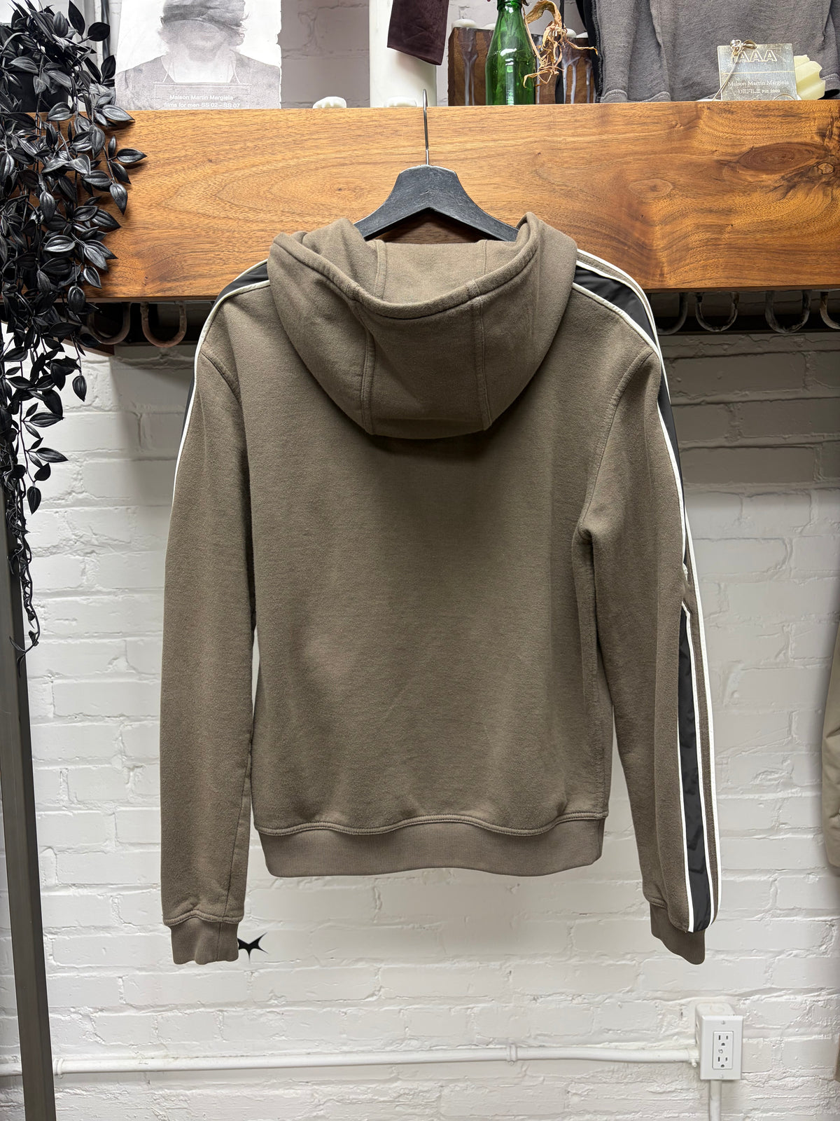Hermes ‘Run-H’ Brown Cotton Zip Up Hoodie