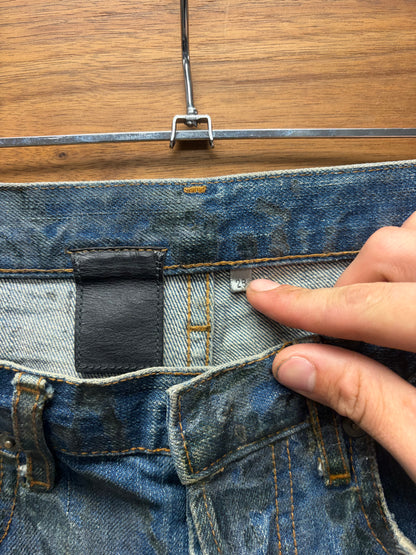 AW2007 Dior Homme by Hedi Slimane ‘Luster’ Navigate Waxed Blue Denim