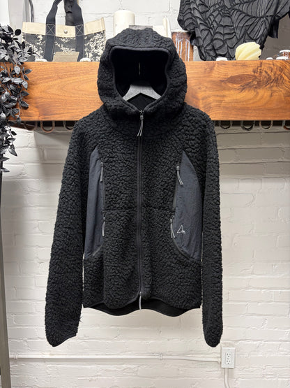 R.O.A. Black Polar Fleece Hoodie