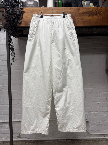2023 Balenciaga Plain White Wide Leg Track Pants