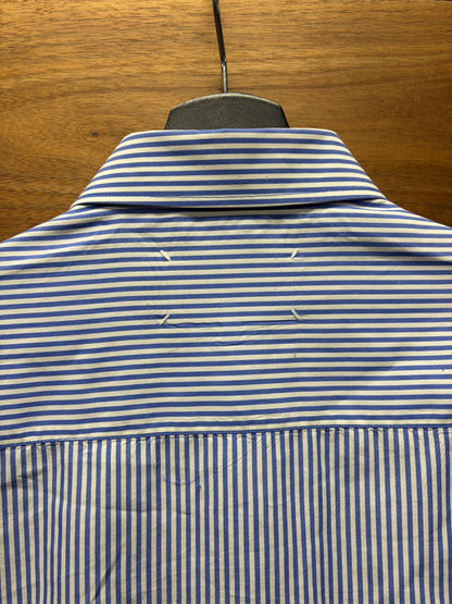 2018 Maison Margiela Pinstripe White/Blue Button Up Shirt