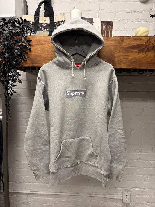 1999 Supreme ‘Box Logo’ Grey/Grey Cotton Pullover Hoodie