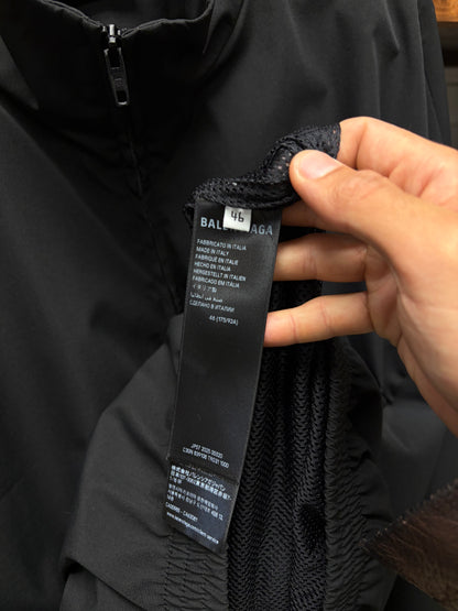 AW2025 Balenciaga x Lamborghini Black Oversized Track Jacket