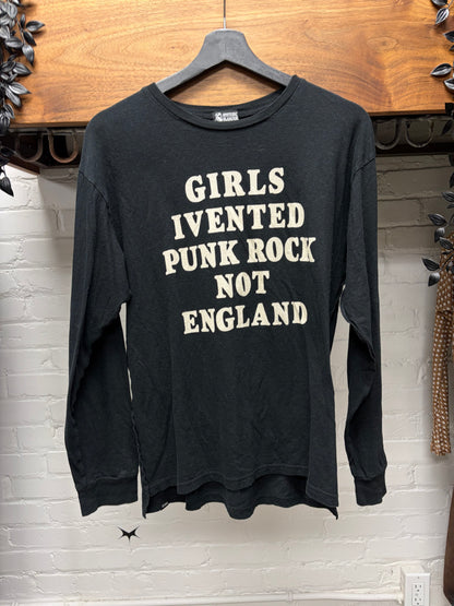 Hysteric Glamour ‘Girls Invented Punk Rock’ Black Long Sleeve Shirt