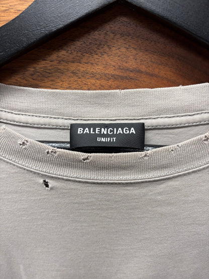 AW2021 Balenciaga ‘Mosaic Logo’ Oversized T-Shirt