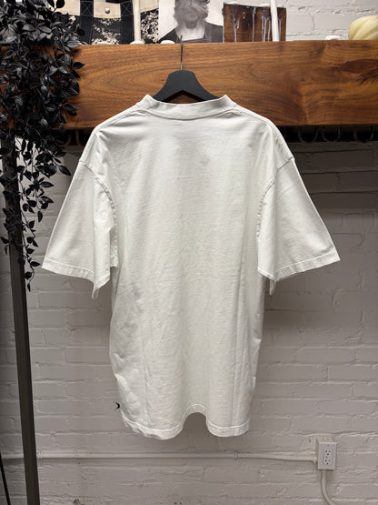 SS2022 Balenciaga ‘Crest Logo’  White Oversized T-Shirt