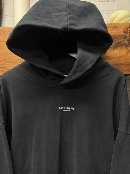 Acne Studios ‘Stockholm Logo’ Black Heavy Cotton Hoodie