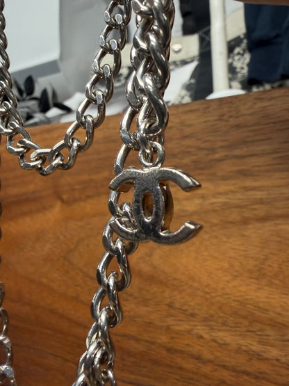 Vintage Chanel 925 Silver Belted Waist Chain