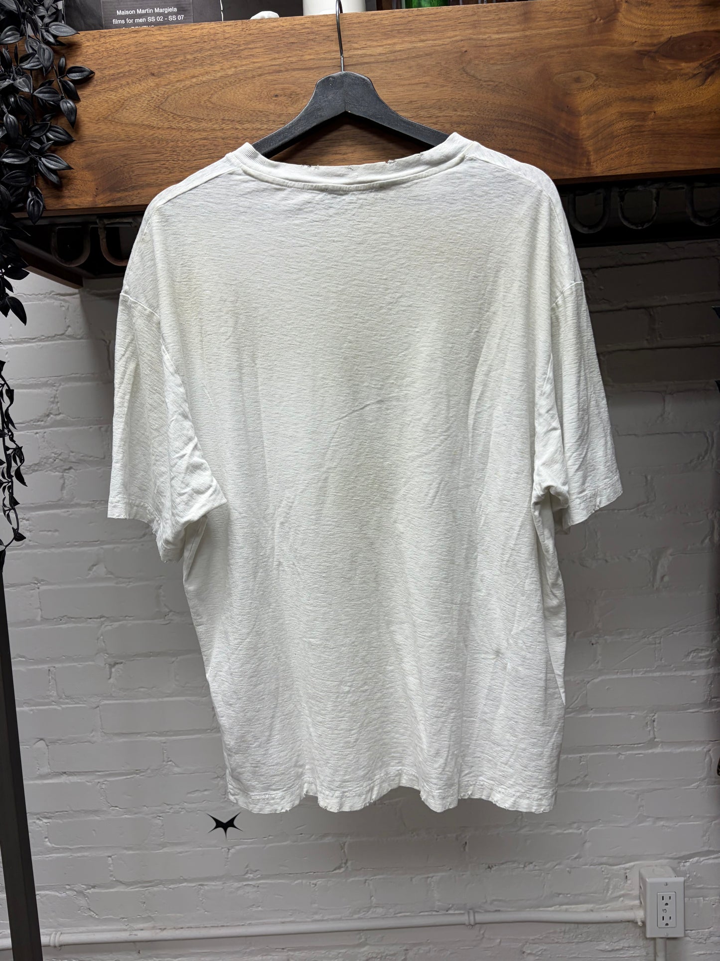 Acne Studios ‘Stockholm Logo’ Distressed White Oversized T-Shirt