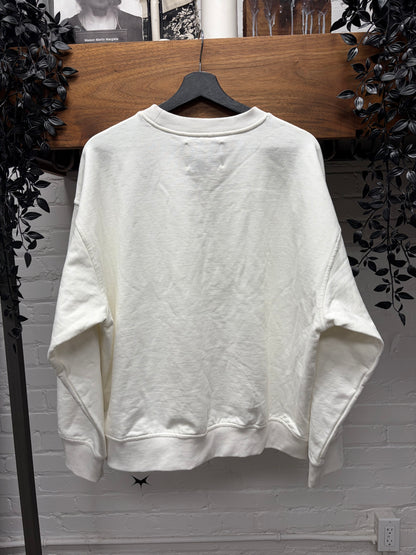 Jil Sander White ‘Minimal Logo’ Cotton Sweatshirt
