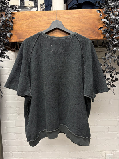 2025 Maison Margiela Embroidered Logo Short Sleeve Sweatshirt