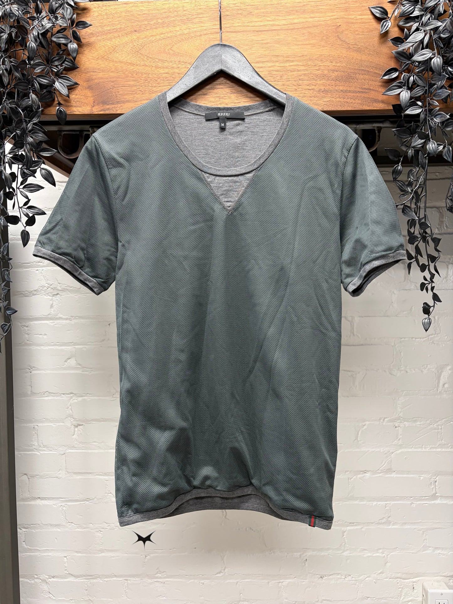Gucci by Frida Giannini ‘Aqua’ Mesh/Cotton T-Shirt