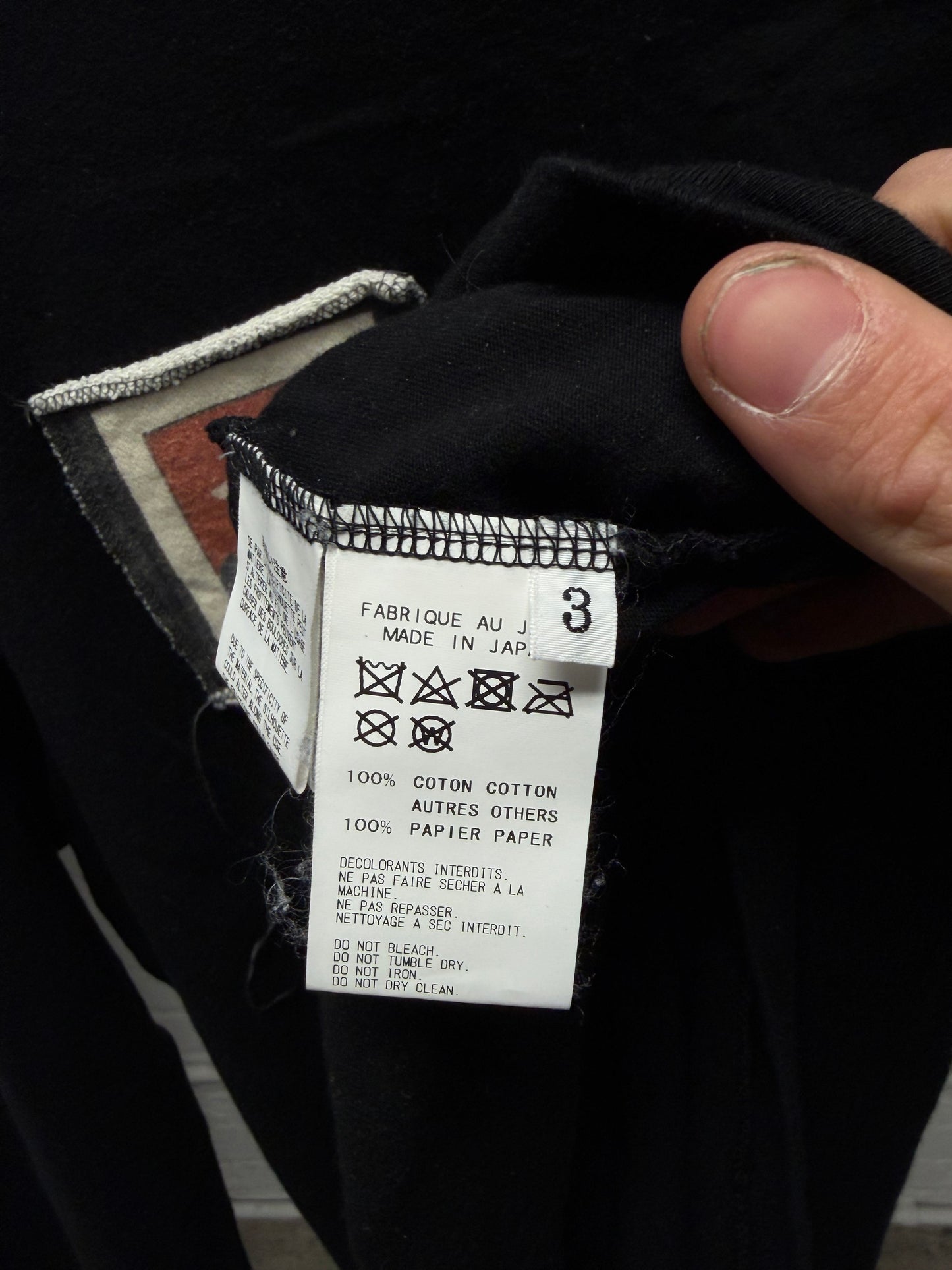 SS2019 Yohji Yamamoto Pour Homme ‘Patchwork’ Black Long Sleeve Shirt