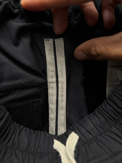 AW2021 Rick Owens ‘Gethsemane’ Black Drop Crotch Drawstring Pants