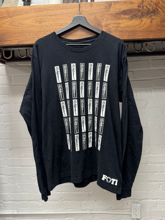 Chrome Hearts Foti ‘Jarvis Skull’ Black Long Sleeve Graphic Shirt