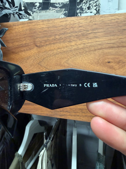 Prada ‘PR17 WS’ Matte Black Tinted Sunglasses